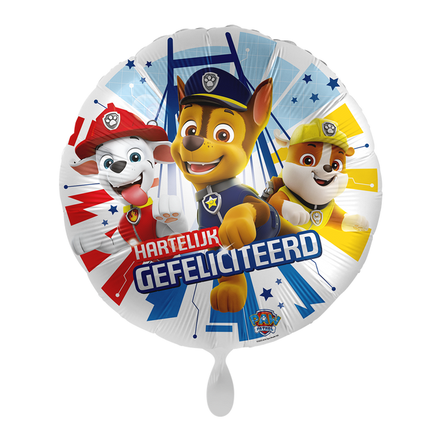 Paw Patrol helium ilmapallo tyhjä 43cm