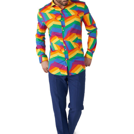 Zig Zag Rainbow paita Miesten OppoSuits