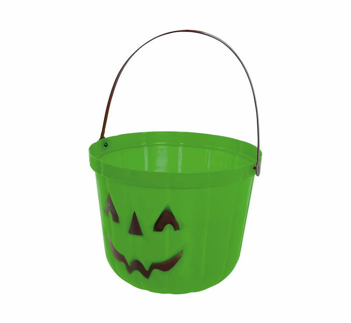 Vihreä Halloween karkkia ämpäri kurpitsa 20cm