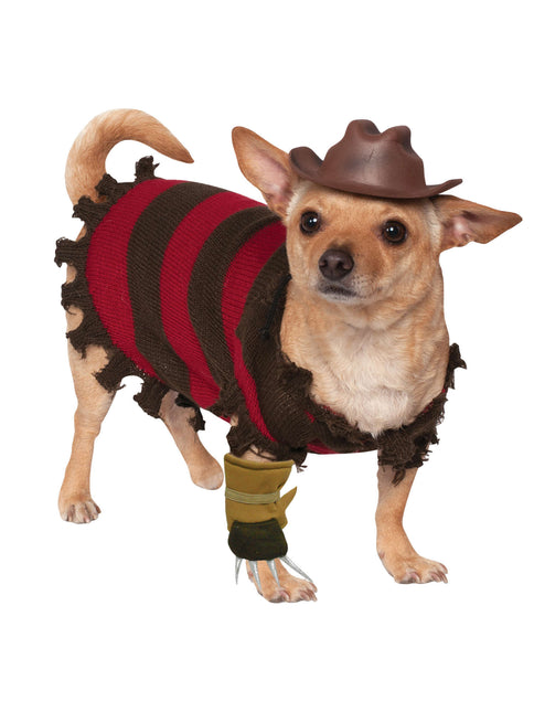 Halloween koiran puku Freddy Krueger