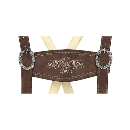 Miesten tummanruskeat nahkahousut