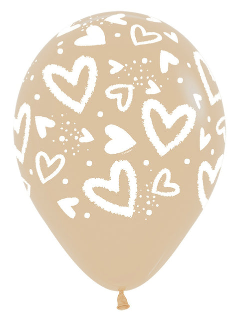 Ilmapallot Kirkkaat sydämet Mix 30cm 25kpl