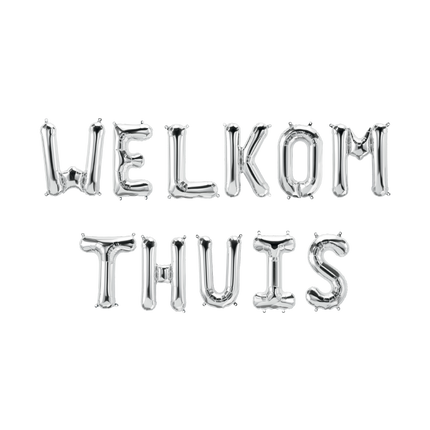 Hopea ilmapallot Set Tervetuloa kotiin 1.9m