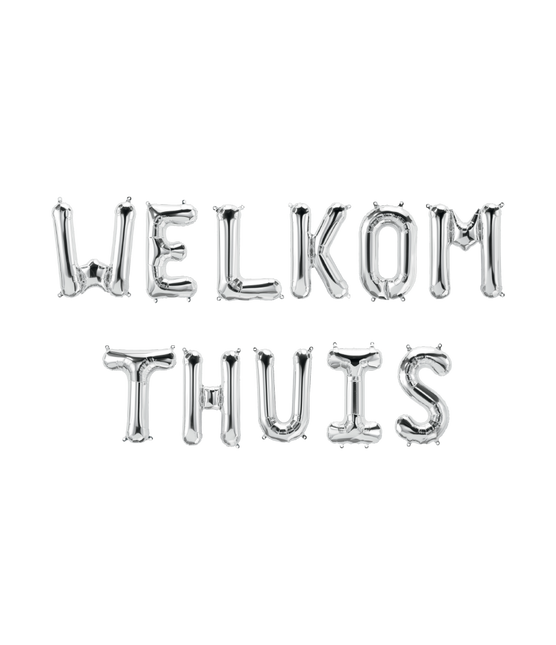 Hopea ilmapallot Set Tervetuloa kotiin 1.9m