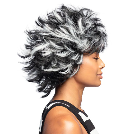Musta ja valkoinen peruukki Wild