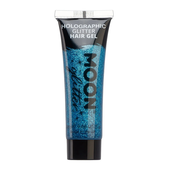 Moon Glitter Holografinen glitteri hiusgeeli sininen 20ml