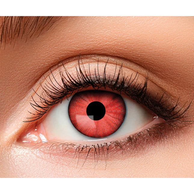 Punainen väri linssit hullu