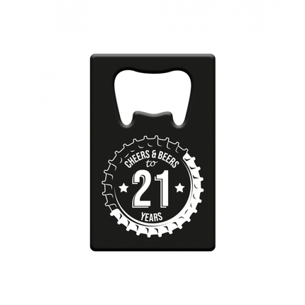 Oluen avaaja 21 vuotta Cheers & Oluet