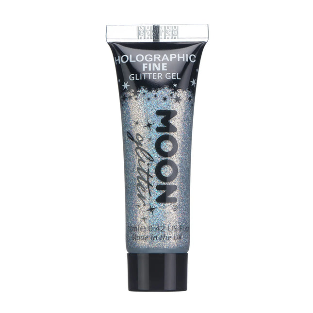 Moon Glitter Hologrammi Hologrammi Hieno Glitter Geeli Hopea 12ml