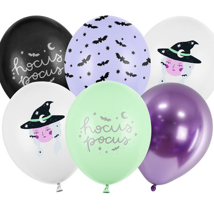 Halloween ilmapallot Hocus Pocus 30cm 50kpl