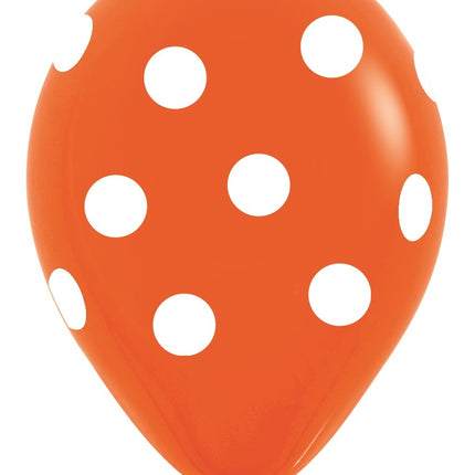 Ilmapallot Valkoinen Polka Dots Mix 30cm 25kpl 25kpl