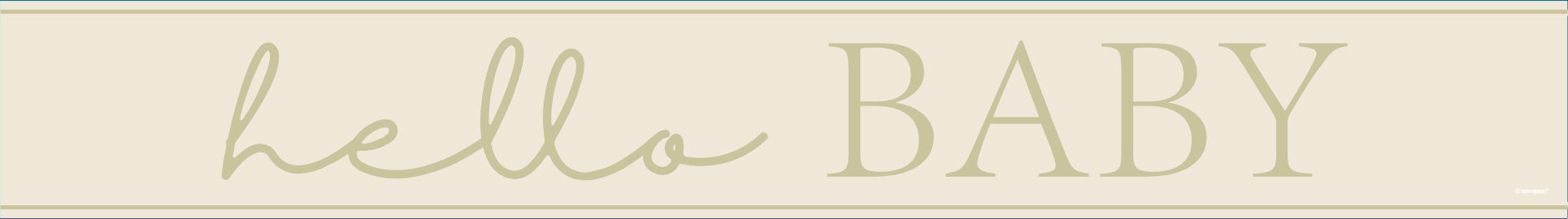 Syntymä Banner Beige Hello Baby 2.74m