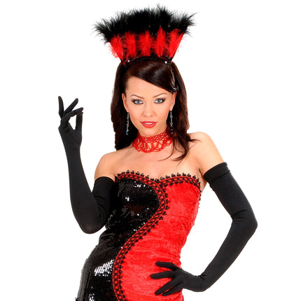 Mustat käsineet pitkät