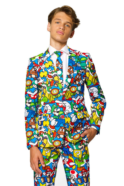 Super Mario puku poika teini OppoSuits