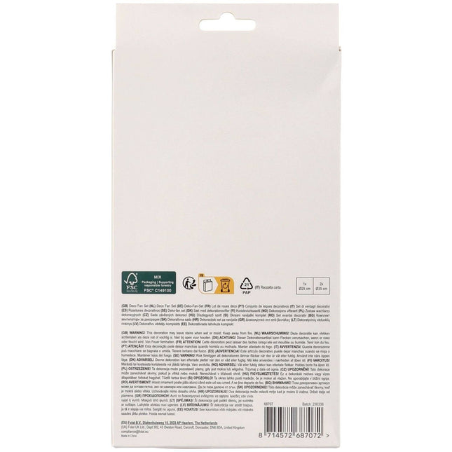 Hyvää syntymäpäivää paperituulettimet 3kpl