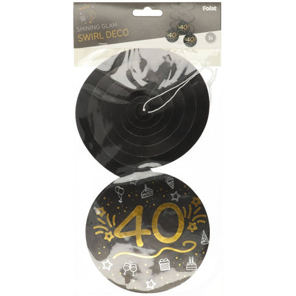 40 vuotta roikkuu koristelu 3kpl