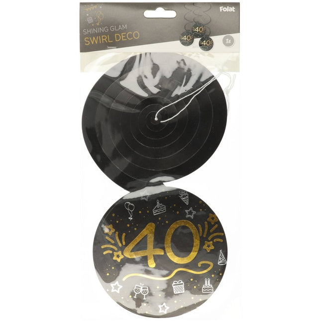 40 vuotta roikkuu koristelu 3kpl