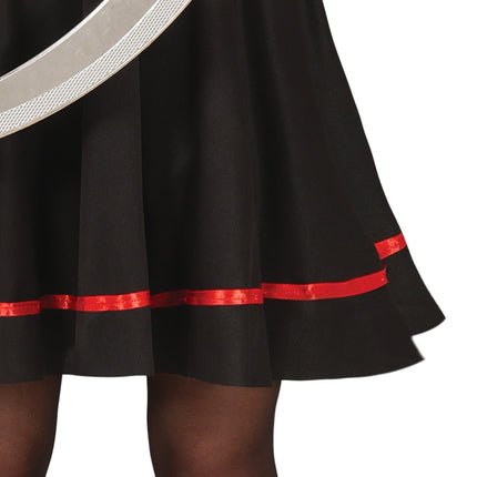 Merirosvo puku musta punainen tyttö