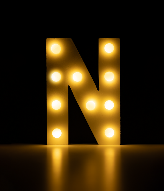 N kevyt kirjain 16.5cm