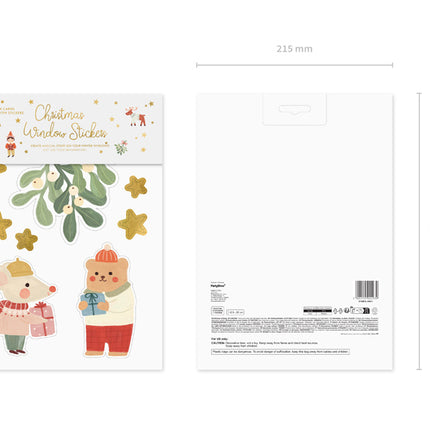 Joulu ikkuna tarra 40kpl