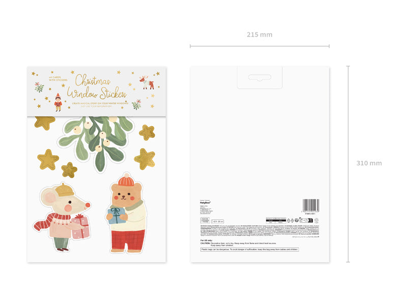 Joulu ikkuna tarra 40kpl