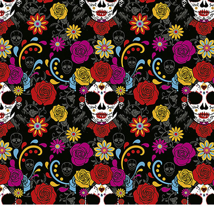 Halloween pöytäliina kukat 2.74m