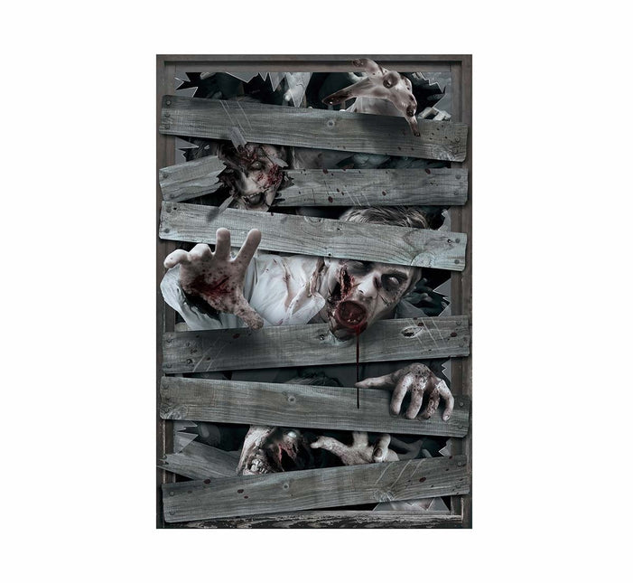 Halloween ikkuna sisustus Zombies