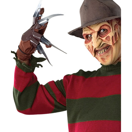 Ruskea Halloween käsine Freddy Krueger