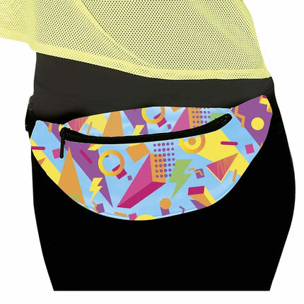 Sininen 80-luvun lantiolaukku