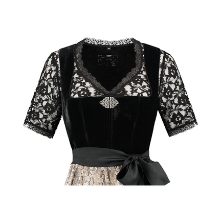 Musta Dirndl Mekko Oktoberfest Ladies Velvet