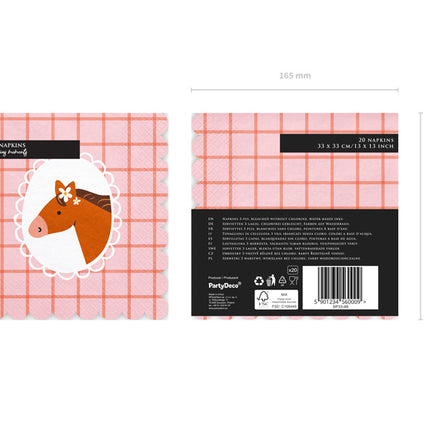 Hevosen lautasliinat 33cm 12kpl