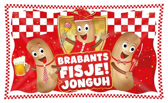 Seinälippu Brabants Fisje 90X150