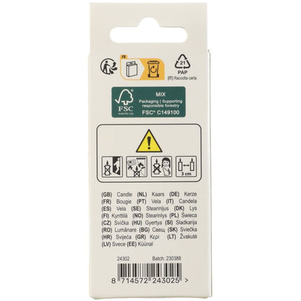 2 vuoden kynttilät 4.5cm