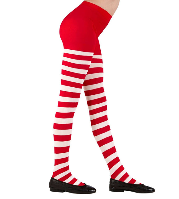 Punainen valkoinen sukkahousut tyttö