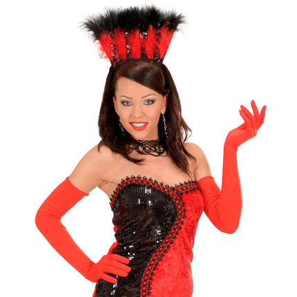 Punaiset käsineet Lycra