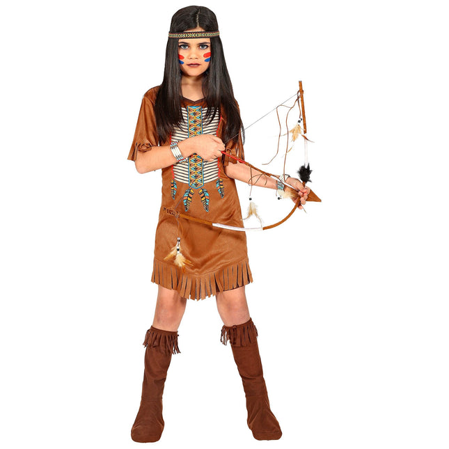 Intialainen mekko ruskea tyttö 2 kpl