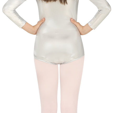 Tytön trikoo Silver Metallic