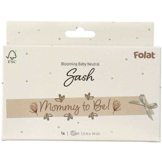Mommy To Be Sash Beige 1.5m