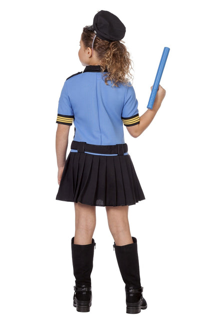 Poliisin puku sininen tyttö