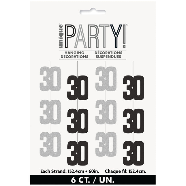 30 vuotta roikkuu koristelu hopea 1.52m