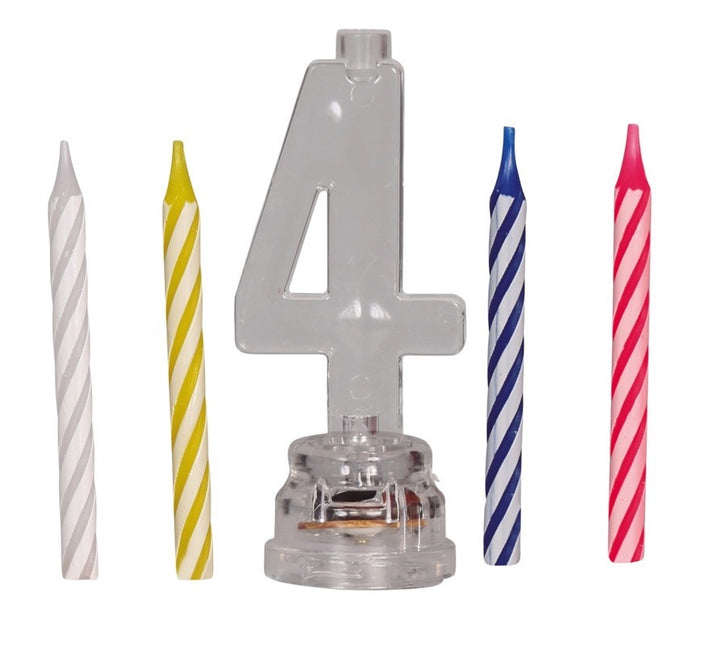 Kynttilänjalka 4 vuotta Led 13cm