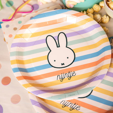 Miffy värilliset lautaset 23cm 8kpl