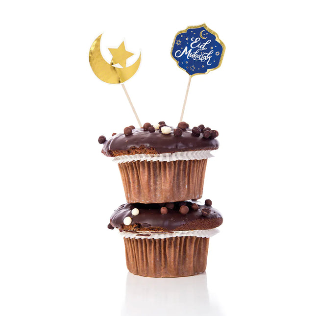 Ramadan Cocktail tikut Eid Mubarak 12cm 12kpl 12cm 12kpl