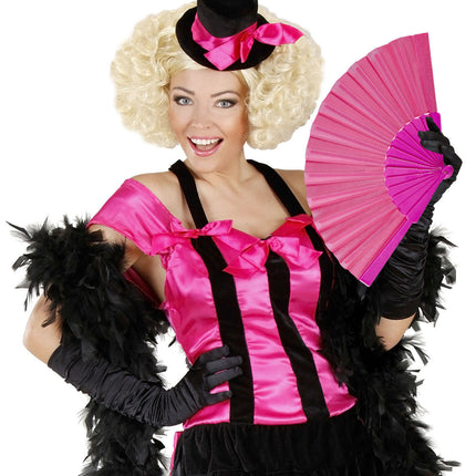 Vaaleanpunainen tuuletin kangas