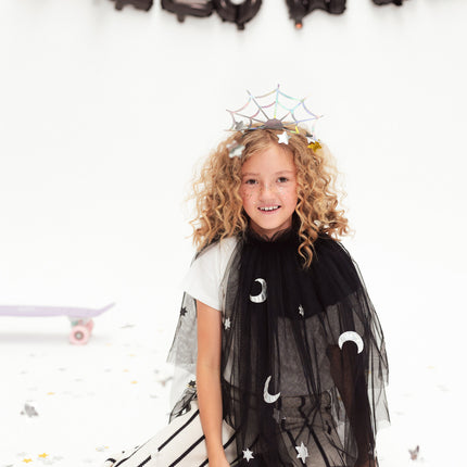 Halloween hiusnauha Hämähäkinseitti 21cm