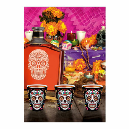 Dia De Los Muertos Shot lasit 5cm 3kpl