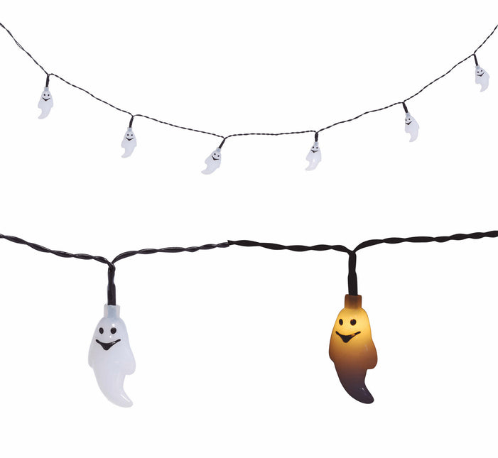 Halloween valo seppele LED aaveet 1.55m