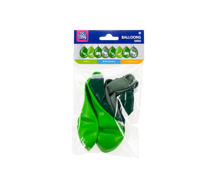 Dino ilmapallot 30cm 8kpl