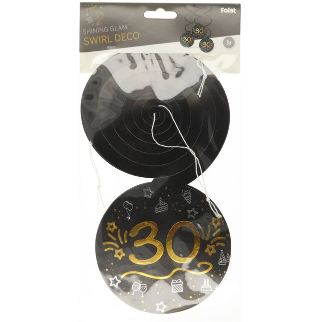 30 vuotta roikkuu koristelu 3kpl