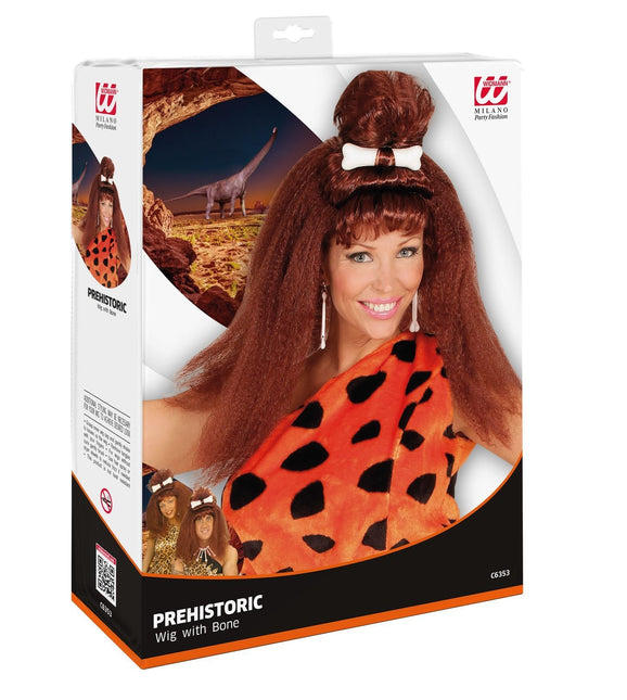 Ruskea peruukki luolamies